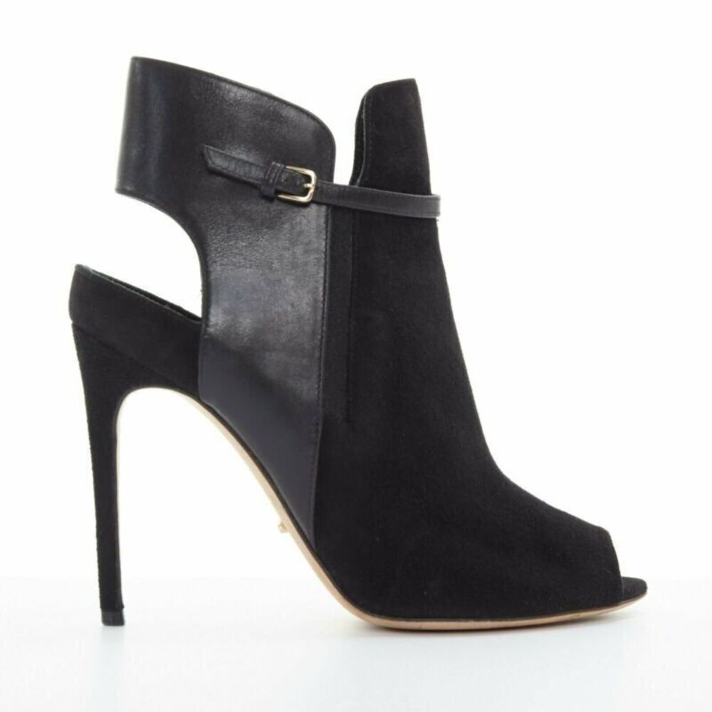 Sergio Rossi Suede Leather Ankle Booties